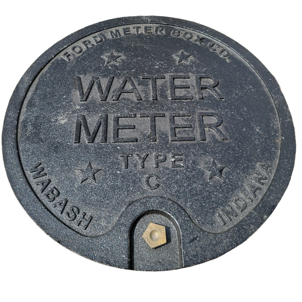 Ford Meter Box Type C 111/2" Solid Cast Iron Locking meter box Lid C