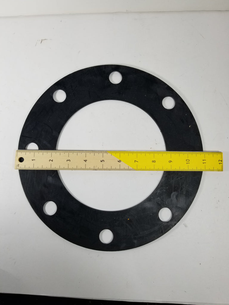 6" X 1/8" Black EPDM Rubber FULL FACE Water Meter Flange Gasket Utility Technologies