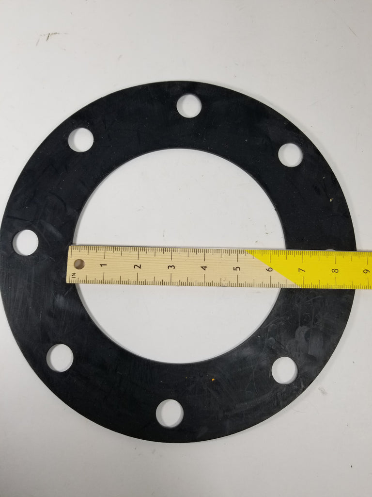 6" X 1/8" Black EPDM Rubber FULL FACE Water Meter Flange Gasket Utility Technologies