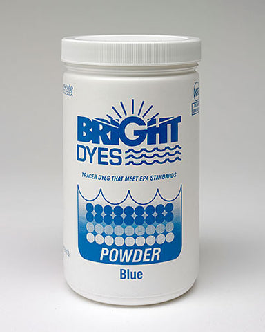 1 Lb Jar FLT BLUE POWDER - Bright Dyes Tracer Dye for water or