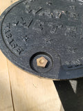 Ford Meter Box Type A 11-1/2" Solid Cast Iron Locking meter box Lid #WA3L