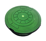 GREEN Non-Pop Polymer Valve Box Lid - Quiet, Secure, RF Capable