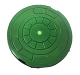 GREEN Non-Pop Polymer Valve Box Lid - Quiet, Secure, RF Capable
