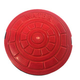 RED Non-Pop Polymer Valve Box Lid - Quiet, Secure, Radio Device Capable