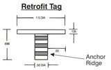 Rhino Marker A-tag retrofit Drill and Adhesive