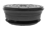 BLACK Non-Pop Polymer Valve Box Lid - Quiet, Secure, Radio Device Capable