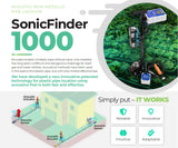 Sonic Finder 1000 Plastic and Non-metallic Pipe Locator, for Gas, Water, Sewer