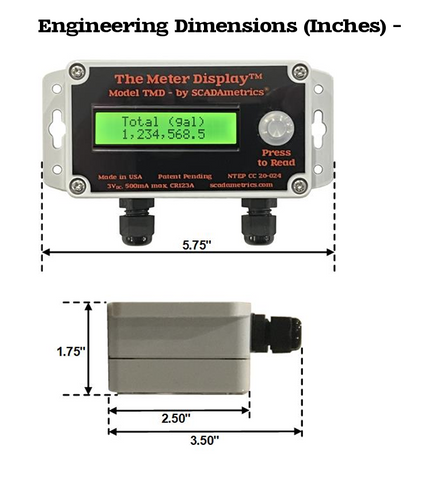 TMD Remote Encoder Meter display with Pass-through AMR/AMI – Utility ...