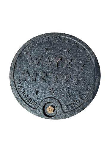 Ford Meter Box Type A 11-1/2" Solid Cast Iron Locking meter box Lid #WA3L