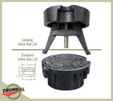Cast Iron Valve Box Lids For Water Main Valves, Standard and  Locking Style