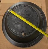 18" Ford C32P Cast Iron Water Meter Box Cover with 12" Polymer Lid & AMR Bracket