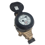 Zenner 5/8" x 3/4" multi-jet Water meter, US Gallon Local Read Register