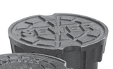 Cast Iron Valve Box Lids For Water Main Valves, Standard and  Locking Style