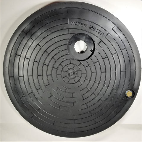Nicor 20" Polymer AMR/AMI Water Meter Box Cover with Countersunk Antenna Holes