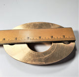 2" Lead-free Brass Oval 2-bolt Water Meter Flange For 2" Water Meter W/ Gasket
