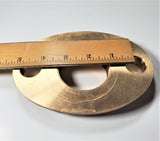 2" Lead-free Brass Oval 2-bolt Water Meter Flange For 2" Water Meter W/ Gasket