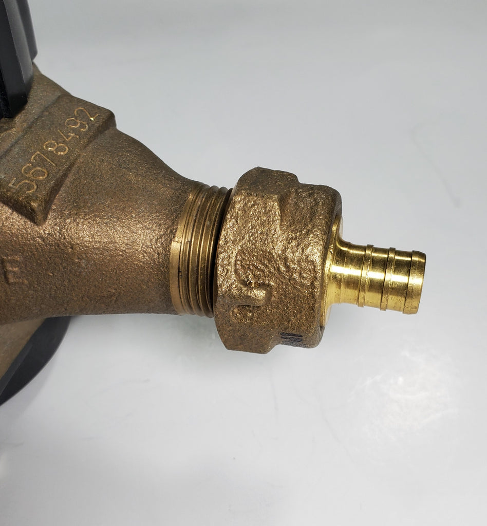 5/8" Water Meter Coupling, LEAD FREE Brass, Swivel Nut x 1/2 PEX Tubin