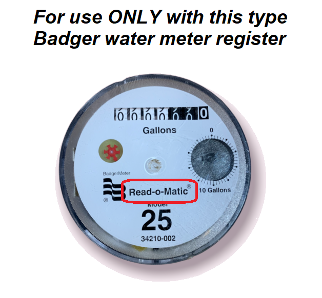 VL9R2 Remote Water Meter Reader LCD Display for Badger Readomatic