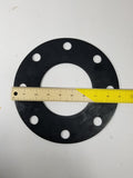 4" X 1/8" Black EPDM Rubber FULL FACE Water Meter Flange Gasket