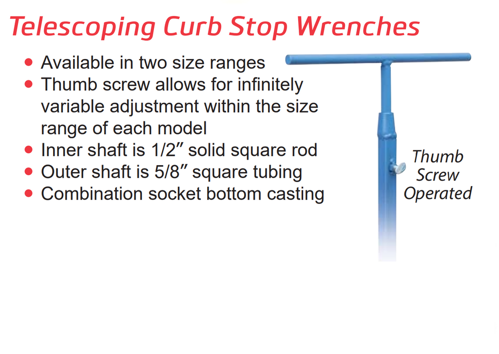 Telescoping Adjustable Length Curb Stop Wrench/Key – Utility Technologies