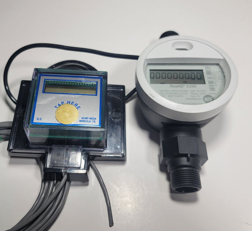 VisuLink VL-9 Water Meter Remote Register – LCD Display – For Encoder Output Meters – Kemp Meek